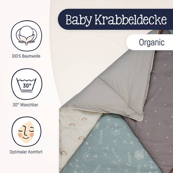 Julius Zöllner Krabbeldecke Organic, Patchwork Tägliche Deals