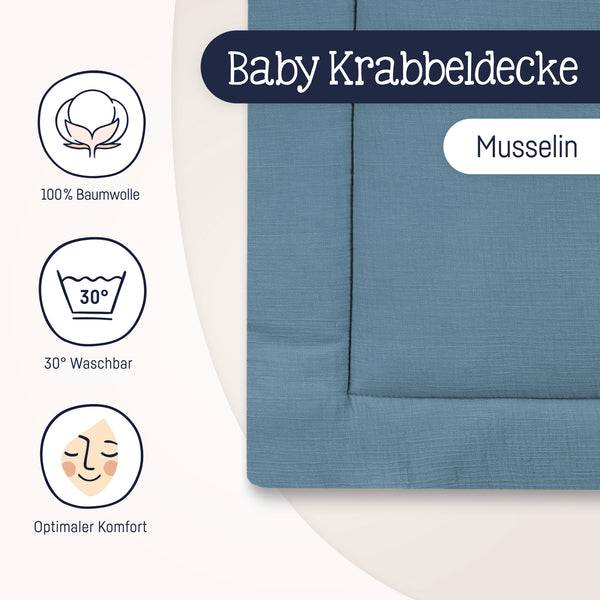 Julius Zöllner Krabbeldecke, blau VIP-Rabatte