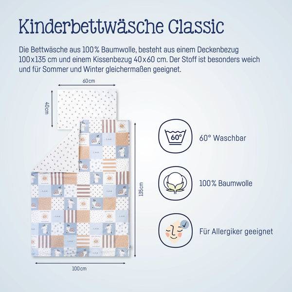 Julius Zöllner Bettwäsche Patch Blue Limitierter Zeitrabatt