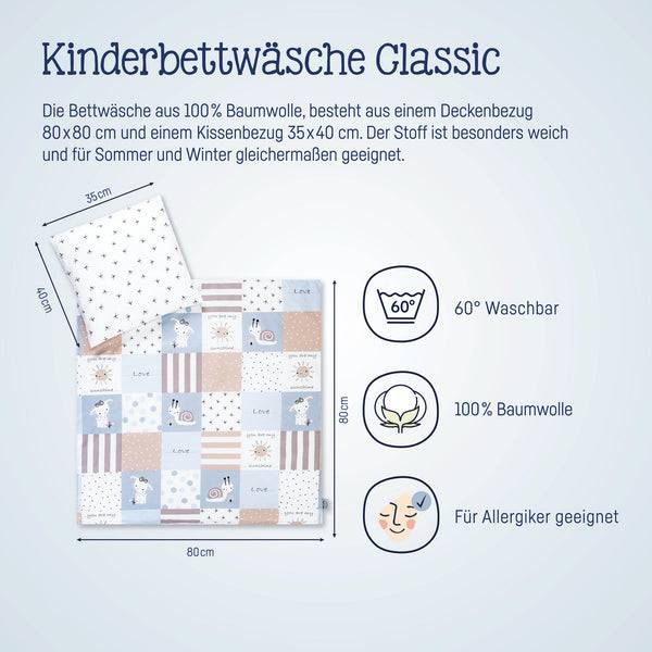 Julius Zöllner Bettwäsche Patch Blue Limitierter Zeitrabatt