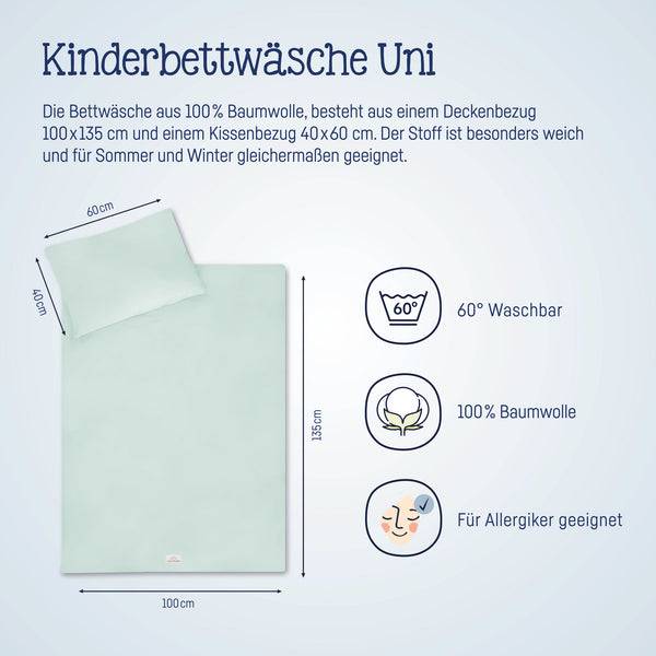 Julius Zöllner Bettwäsche, Uni Aqua Mint Flash Sale