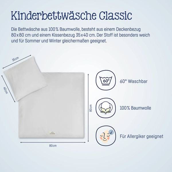 Julius Zöllner Bettwäsche, Uni Light grey Begrenztes Angebot