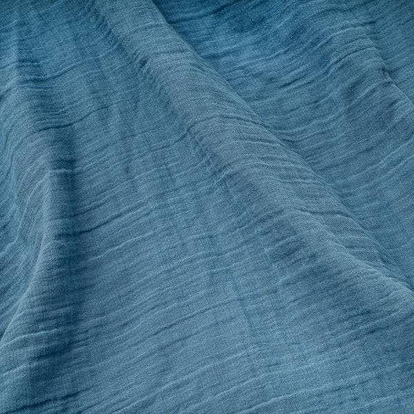 Julius Zöllner Kuscheldecke aus Baumwollmusselin, Blau Top Angebot