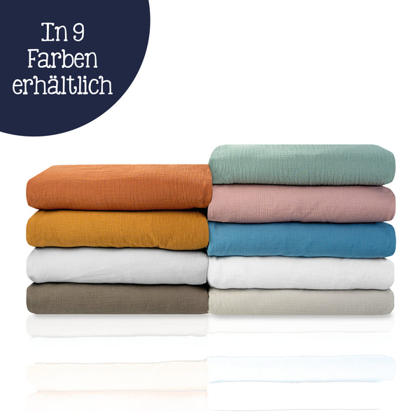 Julius Zöllner Kuscheldecke aus Baumwollmusselin, Grau Online Outlet