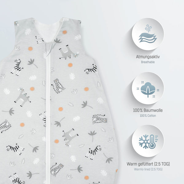 Julius Zöllner Jersey Schlafsack - Savanne Grau VIP-Rabatte