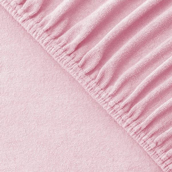 Julius Zöllner Fottee Spannbettlaken für Babymatratzen 60x120 bis 70x140cm, Rosa Letzter Tag