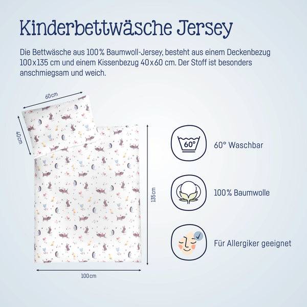 Julius Zöllner Jersey Bettwäsche Crazy Animals Fabrikverkauf