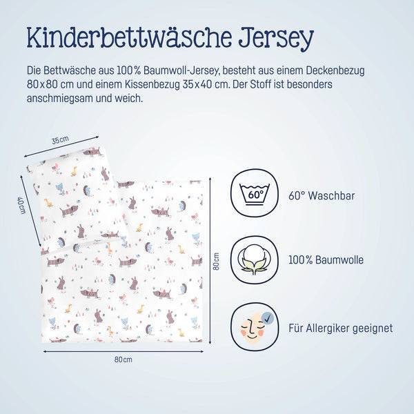 Julius Zöllner Jersey Bettwäsche Crazy Animals Fabrikverkauf