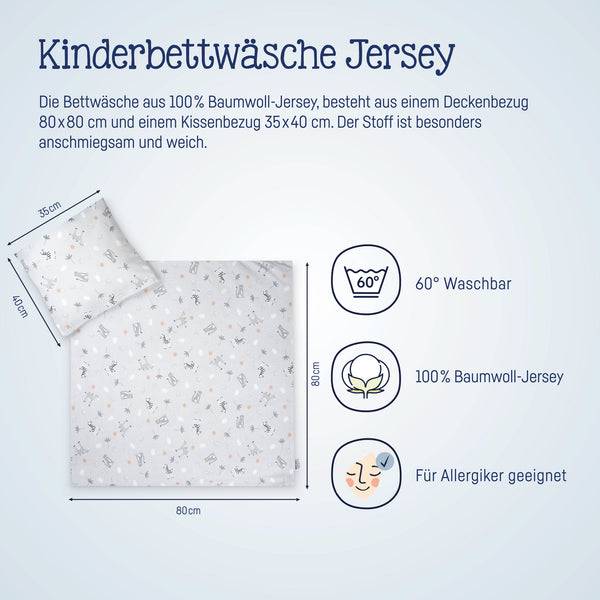 Julius Zöllner Jersey Bettwäsche Savanne Grau Sonderangebot