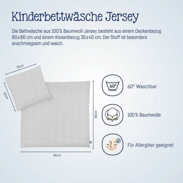 Julius Zöllner Jersey Bettwäsche Tiny Squares Grey Flash Sale
