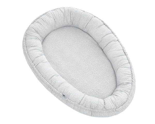 Julius Zöllner Jersey Kuschelnest NIDO, Tiny Squares Grey