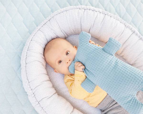 Julius Zöllner Jersey Kuschelnest NIDO, Tiny Squares Grey Lagerräumung
