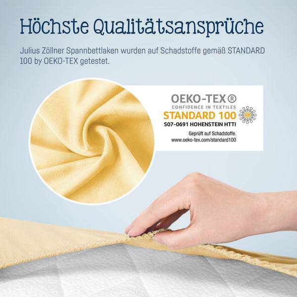 Julius Zöllner Jersey Spannbettlaken für Wiegen & Stubenwagenmatratzen 90x 40 cm, Banana Bis zu 60% Rabatt