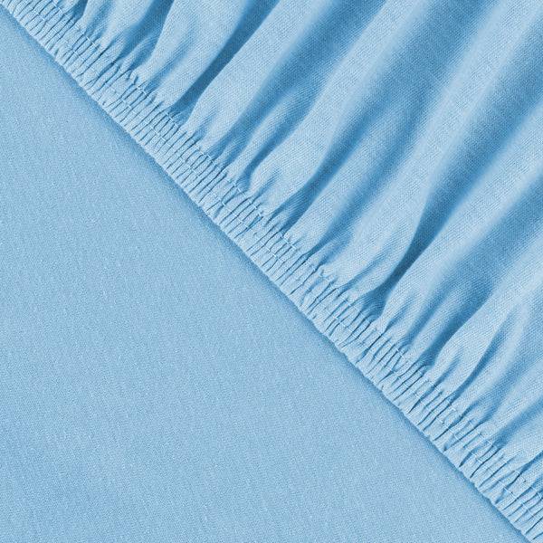 Julius Zöllner Jersey Spannbettlaken für Wiegen & Stubenwagenmatratzen 90x 40 cm, Hellblau Vierteljährliche Förderung