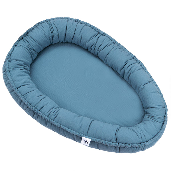 Julius Zöllner Musselin Kuschelnest NIDO, Blau Black Friday Preise