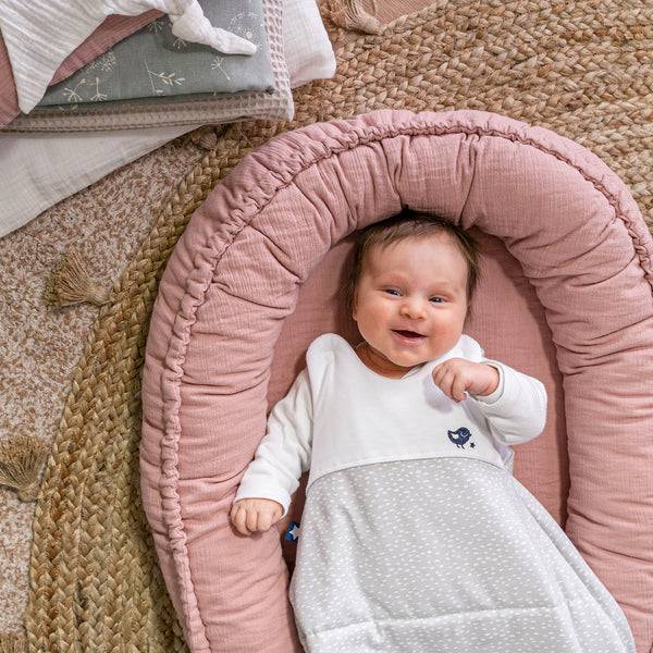 Julius Zöllner Musselin Kuschelnest NIDO, Dusty Rose Im Verkauf