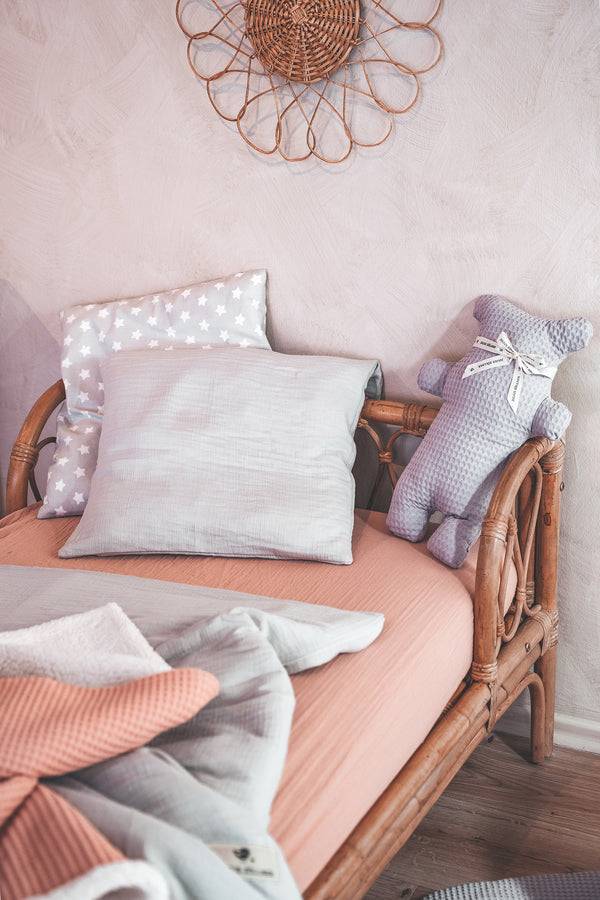 Julius Zöllner Musselin Spannbettlaken, Dusty Rose Angebote