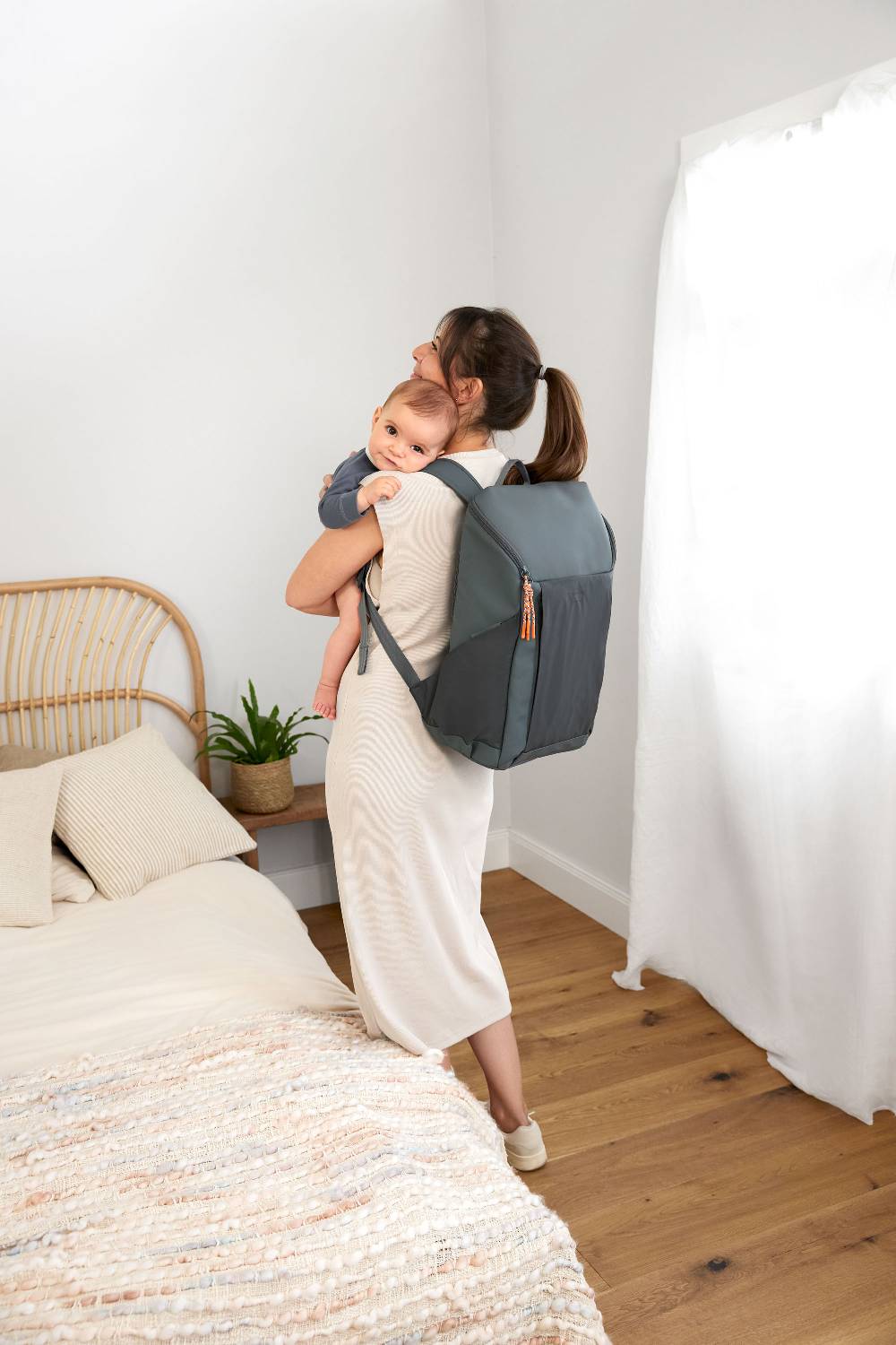Lässig Wickelrucksack reflektierend - Slender Up Backpack, Anthrazit Bis zu 55% Rabatt