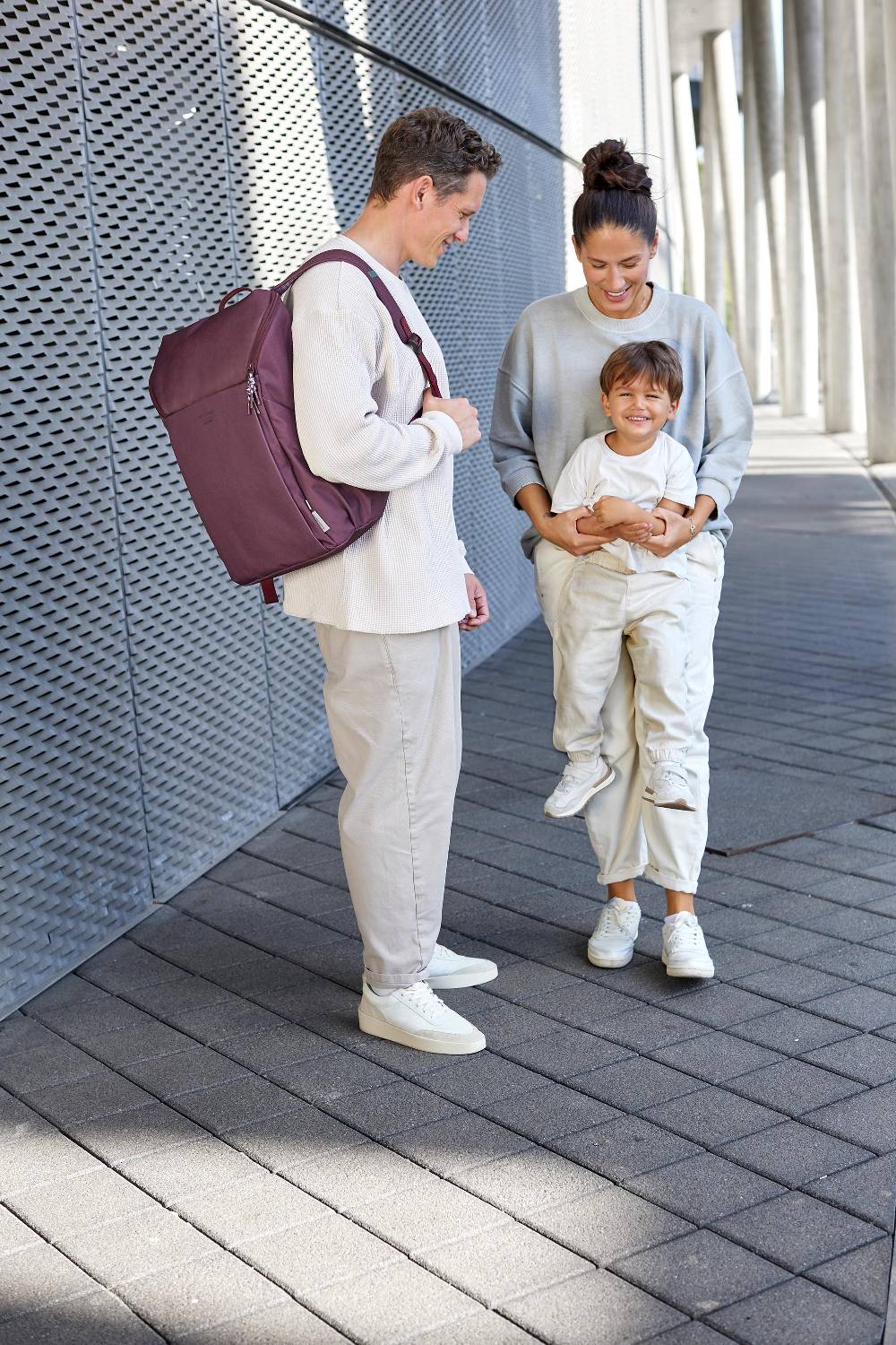 Lässig Wickelrucksack - Slender Up Backpack, Tiefrot Super Rabatt