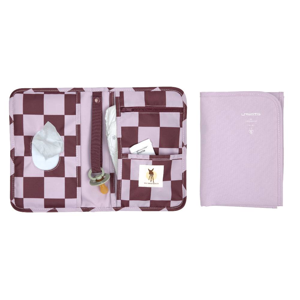 Lässig Windeltasche - kleine Wickeltasche, Tiefrot Lavendel Clearance-Verkauf