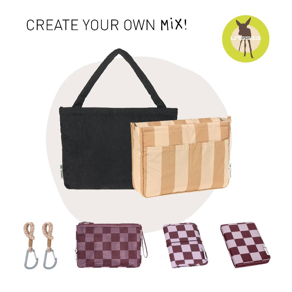 Lässig Shopper MIX - Cord, Schwarz Im Verkauf