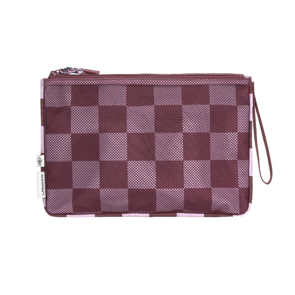 Lässig Windeltasche - Clutch, Tiefrot Lavendel zollfrei