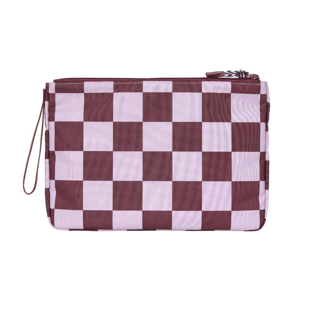 Lässig Windeltasche - Clutch, Tiefrot Lavendel zollfrei