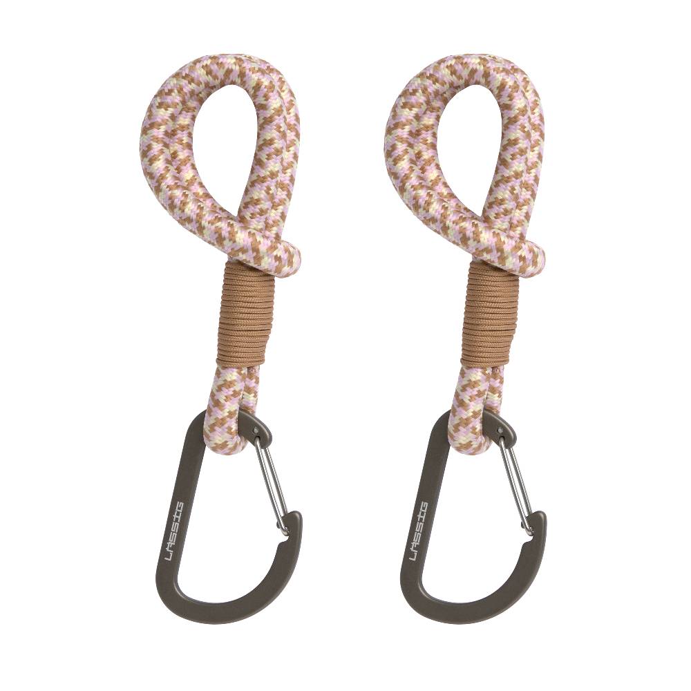 Lässig Kinderwagenhaken 2er Set - Karabiner, Beige Vanille Online