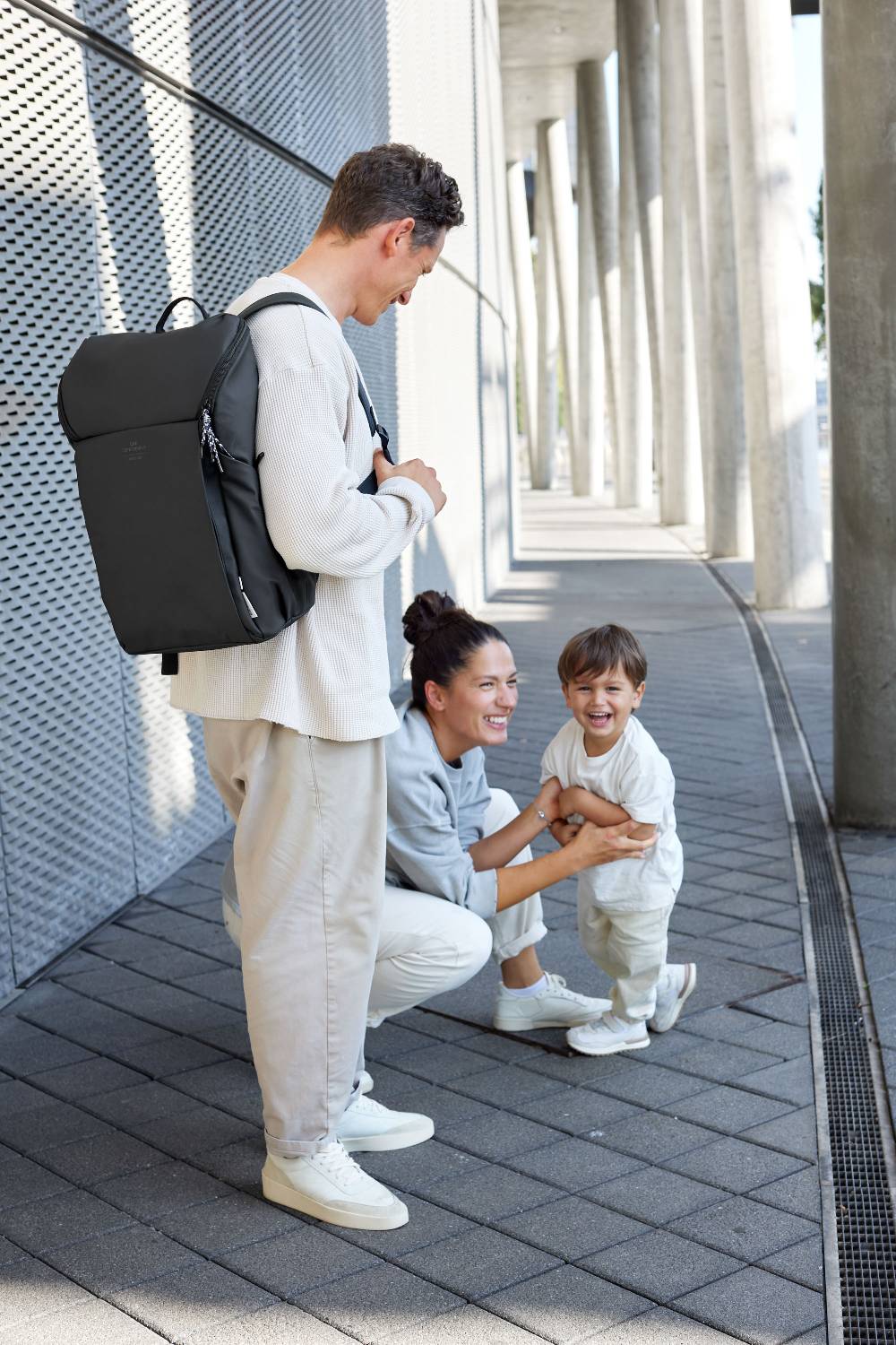 Lässig Wickelrucksack - Slender Up Backpack, Schwarz Fabrikverkauf