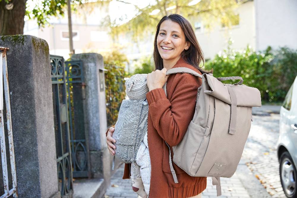 Lässig Wickelrucksack - Rolltop Up Backpack, Taupe (Limited Edition) Meist gekauft