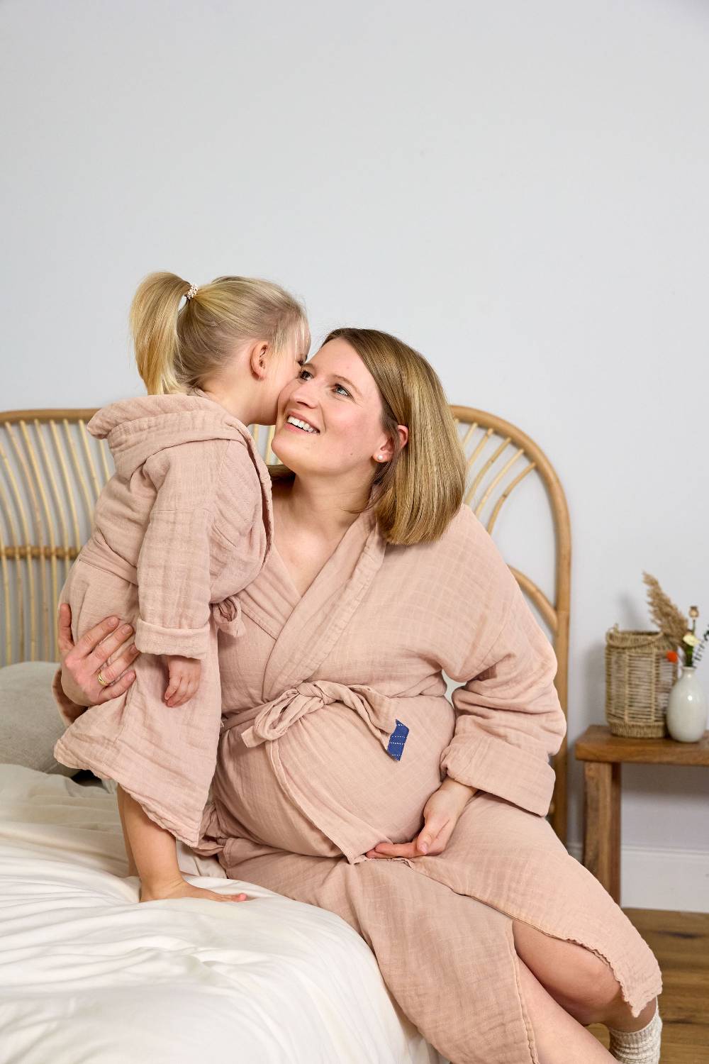 Lässig Bademantel Kinder (Little One & Me) - Baumwolle, Rosa Fabrik Onlineshop