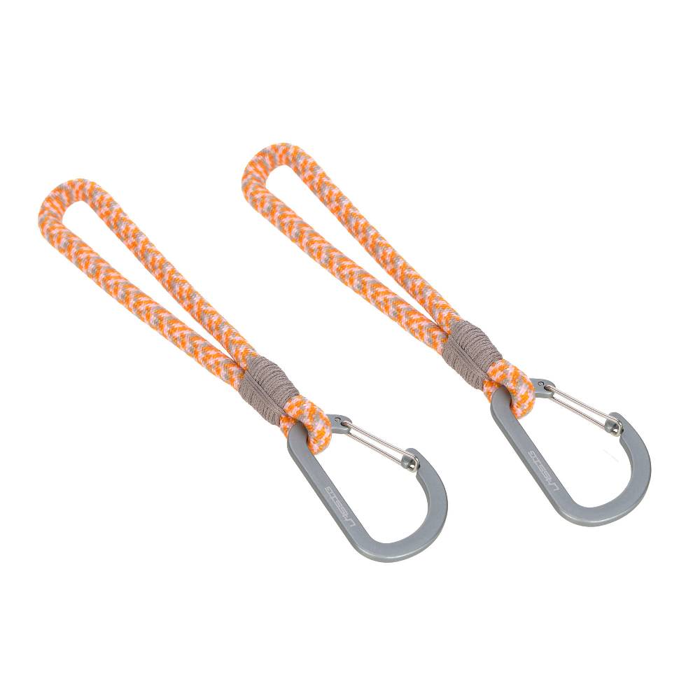 Lässig Kinderwagenhaken 2er Set - Karabiner, Beige Orange Versandkostenfrei