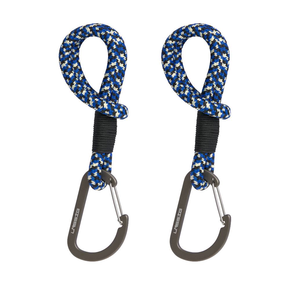 Lässig Kinderwagenhaken 2er Set - Karabiner, Schwarz Blau Großer Ausverkauf