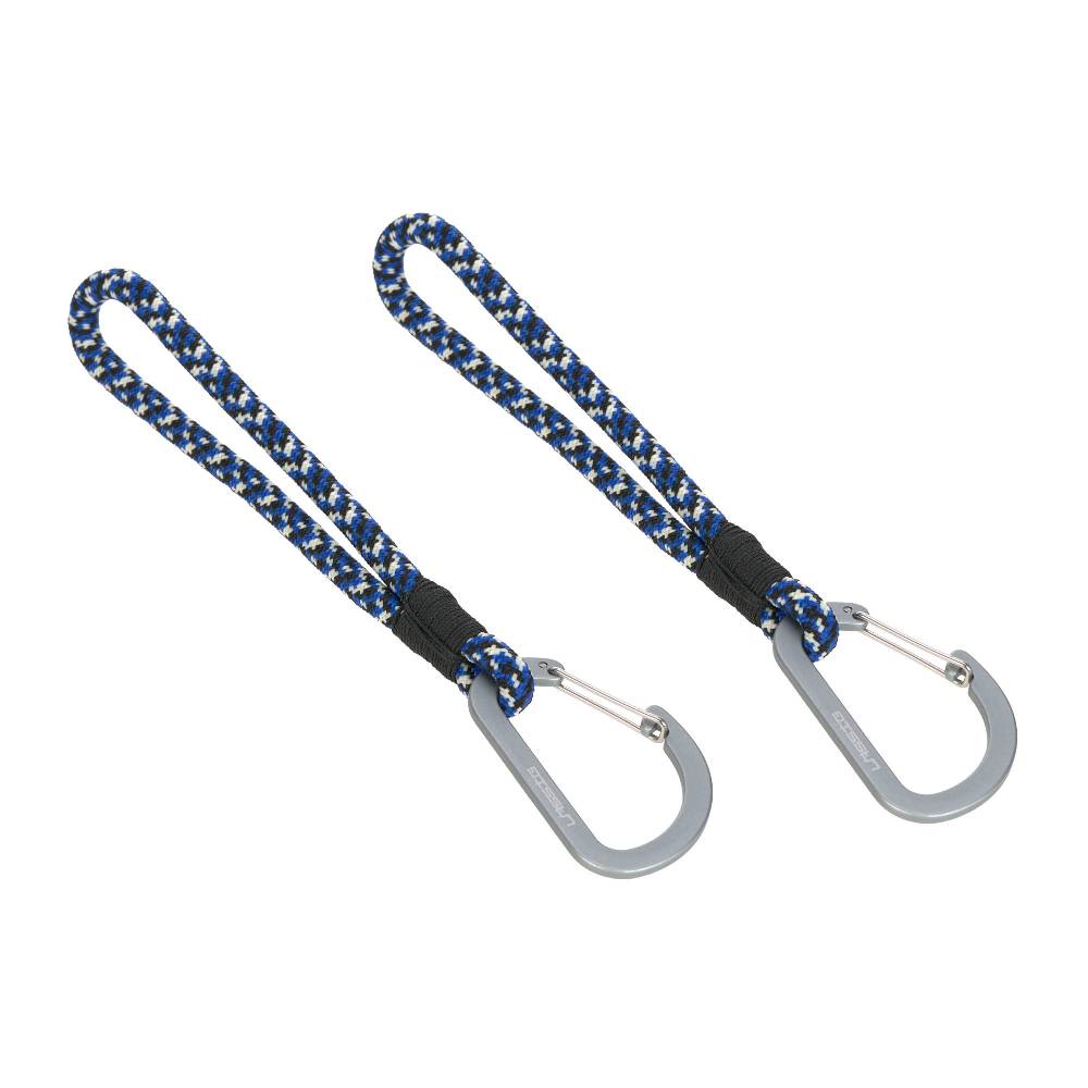 Lässig Kinderwagenhaken 2er Set - Karabiner, Schwarz Blau Großer Ausverkauf
