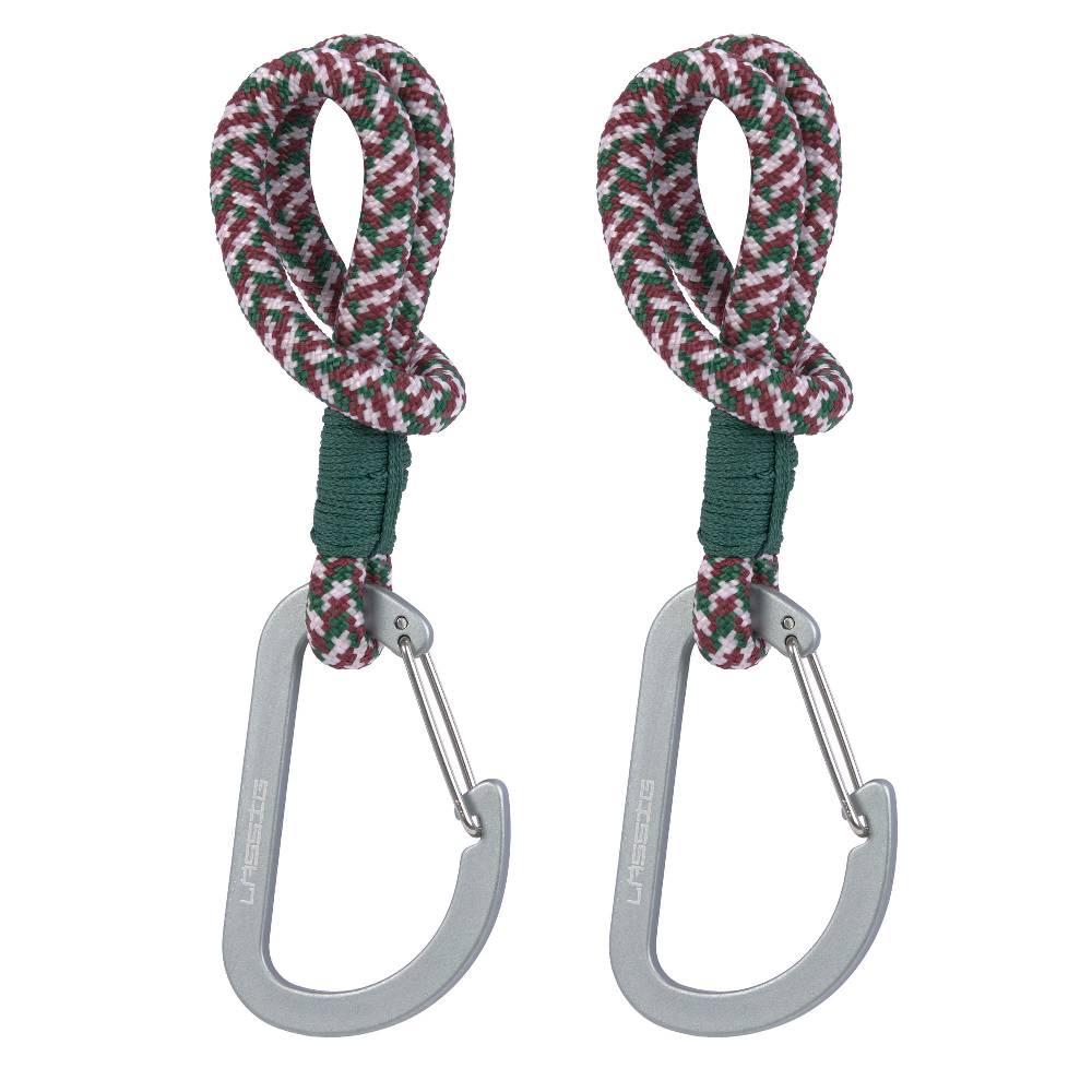 Lässig Kinderwagenhaken 2er Set - Karabiner, Grün Lila Begrenztes Angebot