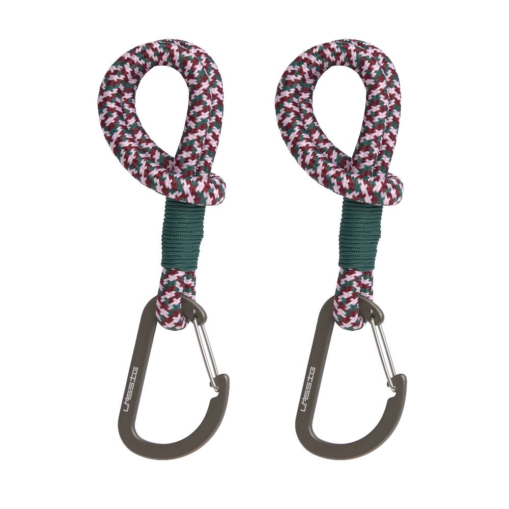 Lässig Kinderwagenhaken 2er Set - Karabiner, Grün Lila Begrenztes Angebot