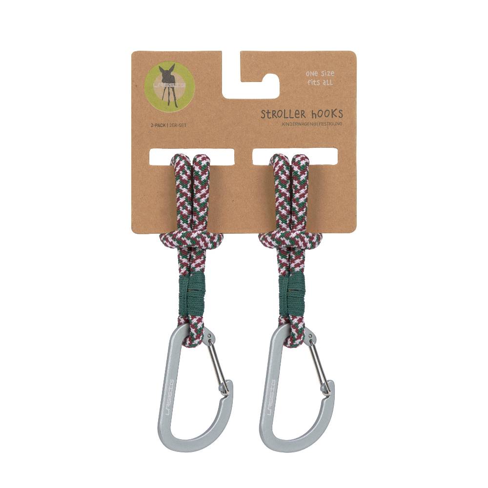 Lässig Kinderwagenhaken 2er Set - Karabiner, Grün Lila Begrenztes Angebot