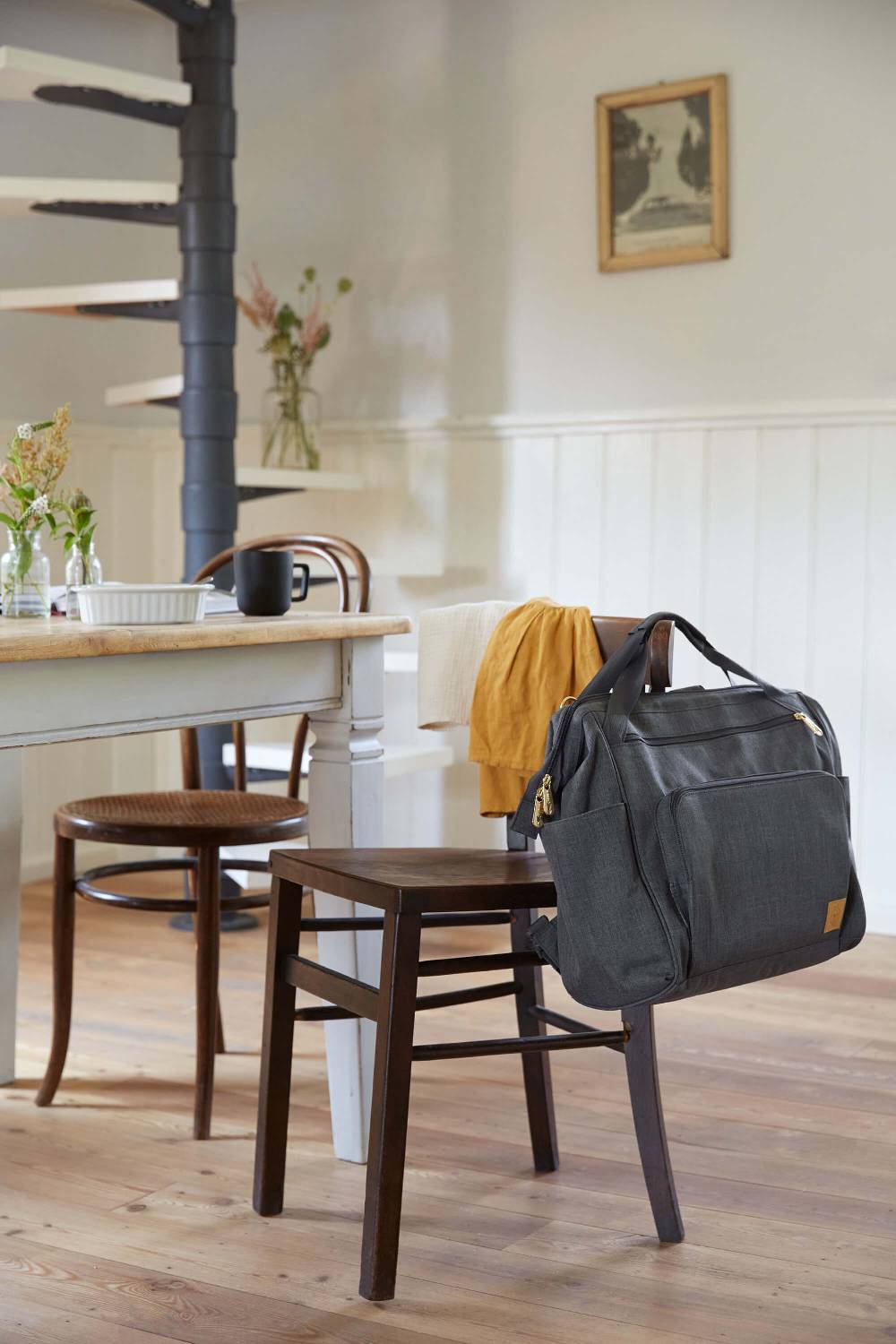 Lässig Wickelrucksack Zwillinge - Goldie Twin Backpack, Anthracite Osterangebot