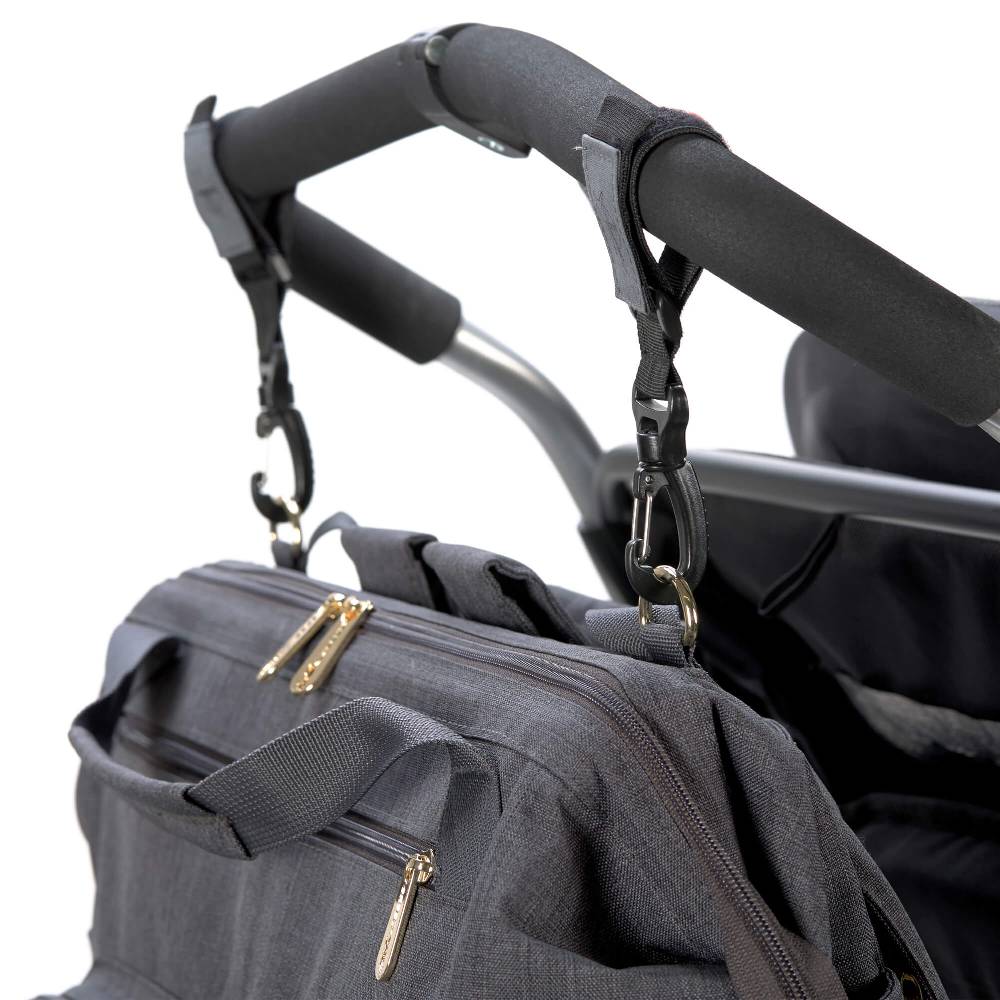 Lässig Wickelrucksack Zwillinge - Goldie Twin Backpack, Anthracite Osterangebot