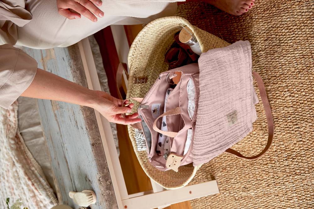 Lässig Wickeltasche - Multitalent Organizer Soft Stripes Rose, Rosa Top Angebot