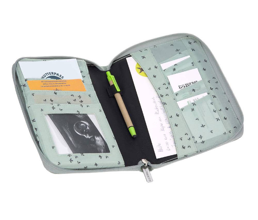 Lässig Mutterpasshülle - Document Pouch, Floral Mint Neueste Mode
