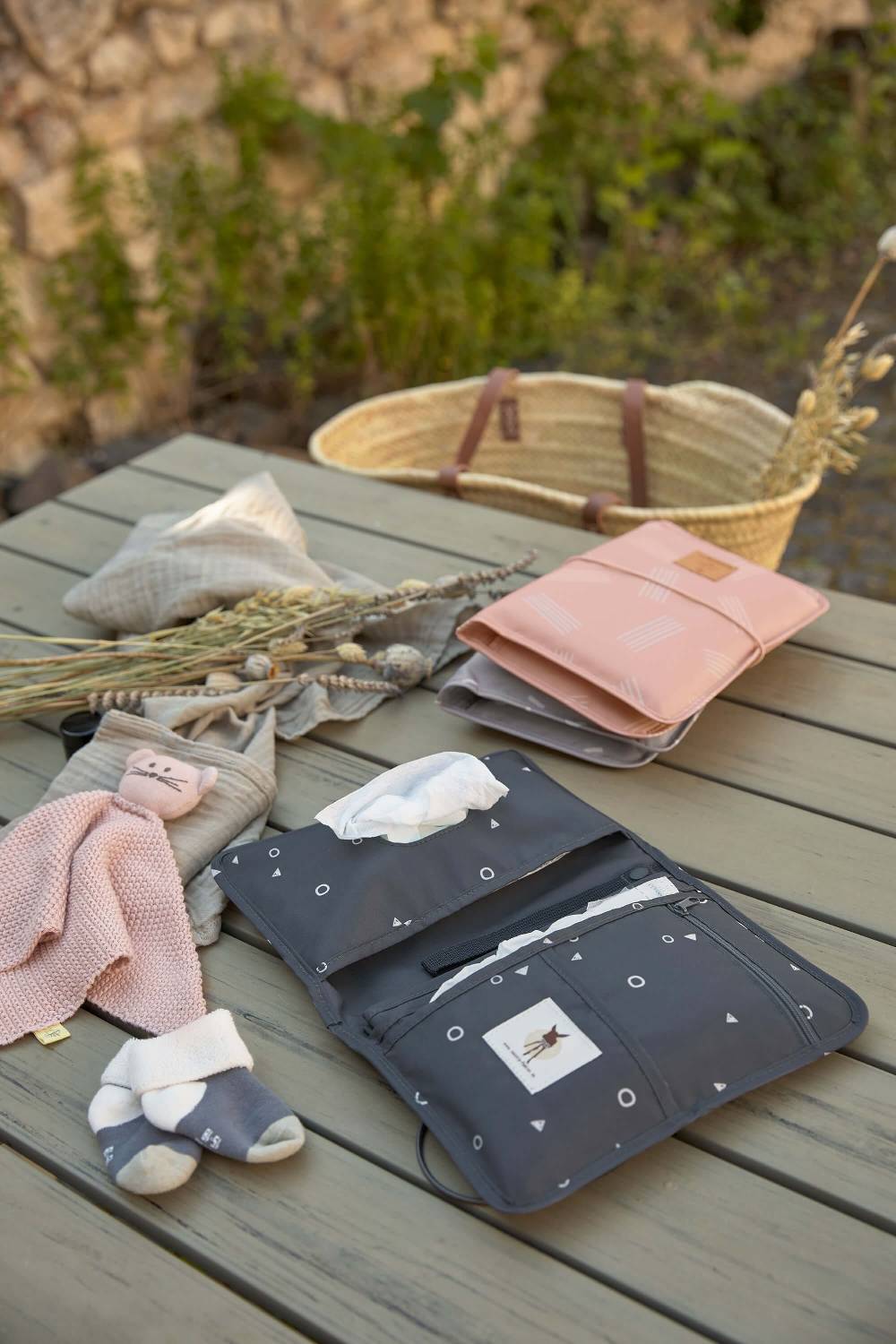Lässig Windeltasche - Soft Stripes Rose, Rosa Zeitlich begrenztes Angebot