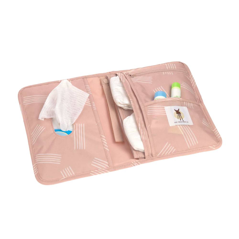 Lässig Windeltasche - Soft Stripes Rose, Rosa Zeitlich begrenztes Angebot