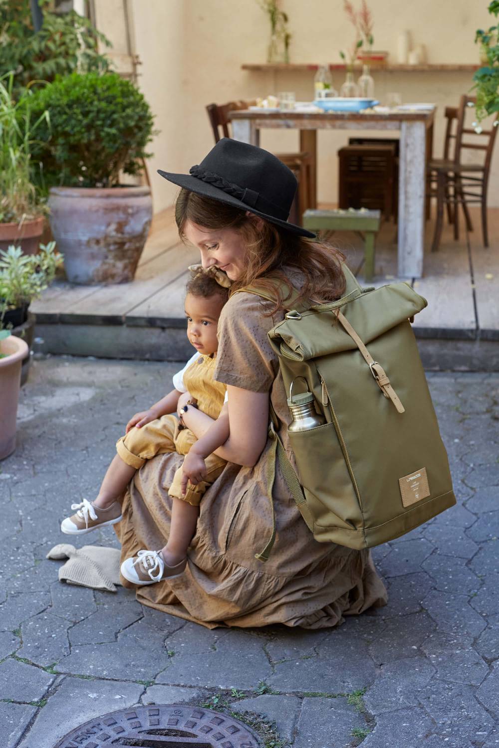 Lässig Wickelrucksack - Rolltop Backpack, Olive Kauf eins, bekomm eins gratis