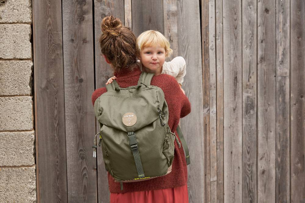 Lässig Wickelrucksack - Outdoor Backpack, Olive Kostenlose Rückgabe