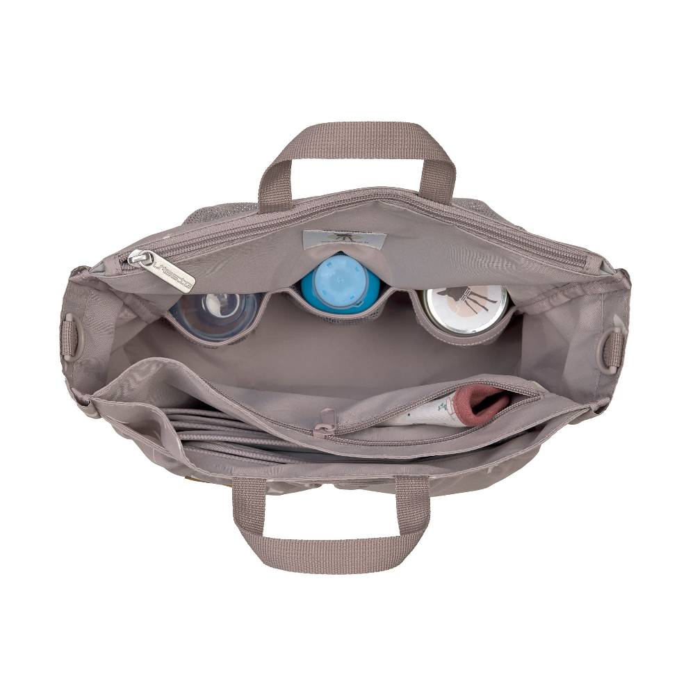 Lässig Wickeltasche - Multitalent Organizer Blocks Taupe, Grau Letzter Tag