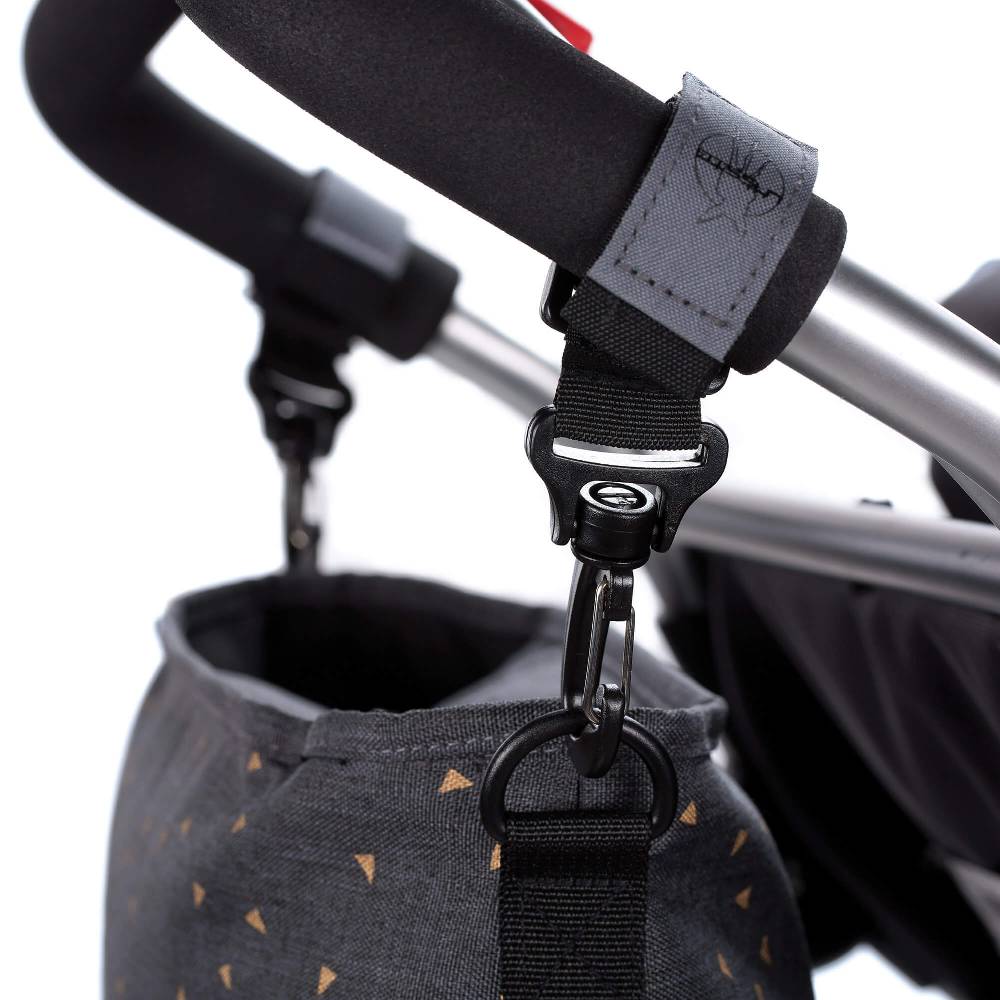 Lässig Kinderwagentasche - Buggy Organizer, Triangle Dark Grey Nur für heute