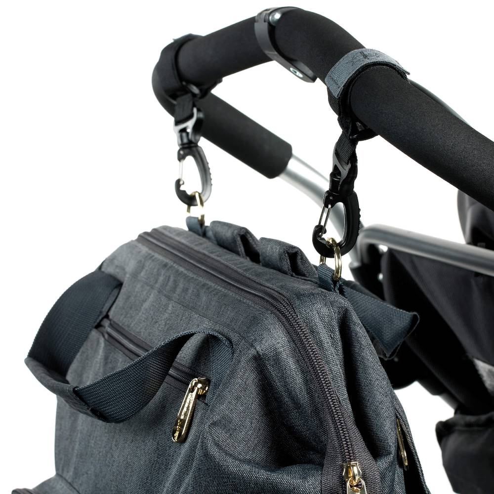 Lässig Wickelrucksack - Glam Goldie Backpack, Anthracite Bis zu 55% Rabatt