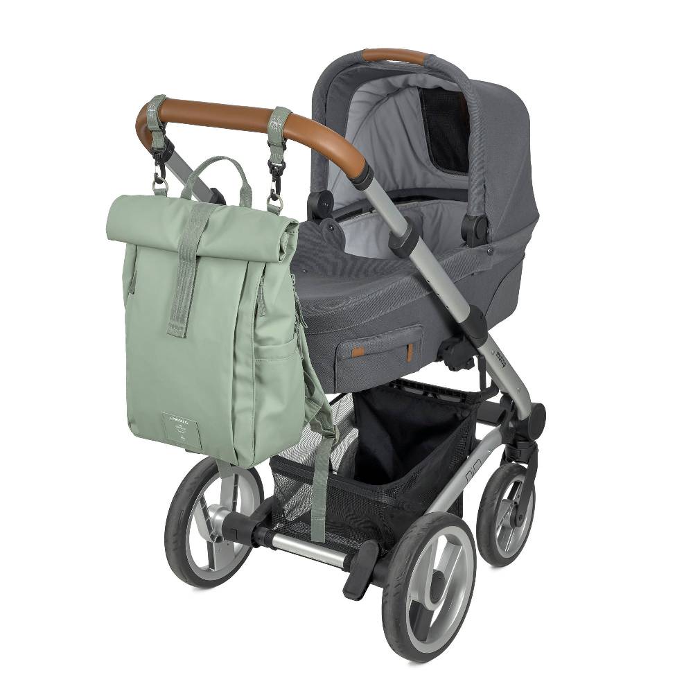 Lässig Wickelrucksack - Rolltop Up Backpack, Silbergrün Kostenloser Versand international