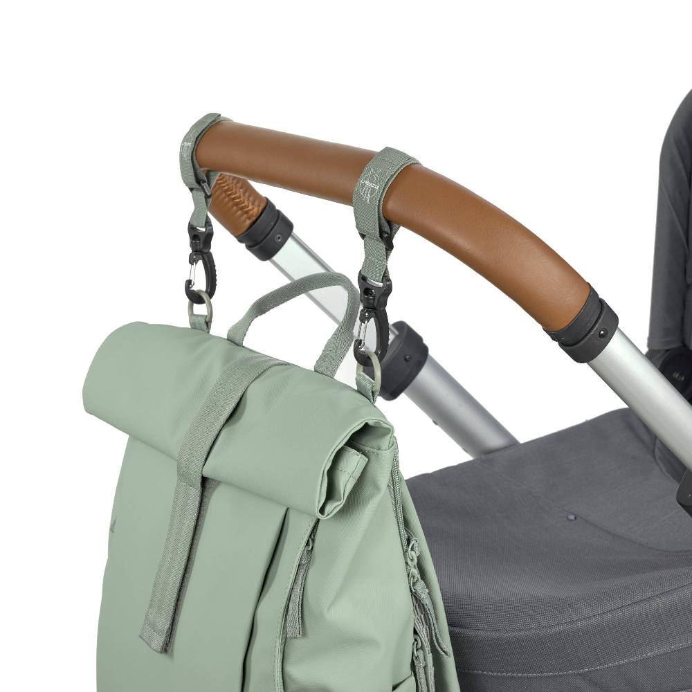Lässig Wickelrucksack - Rolltop Up Backpack, Silbergrün Kostenloser Versand international
